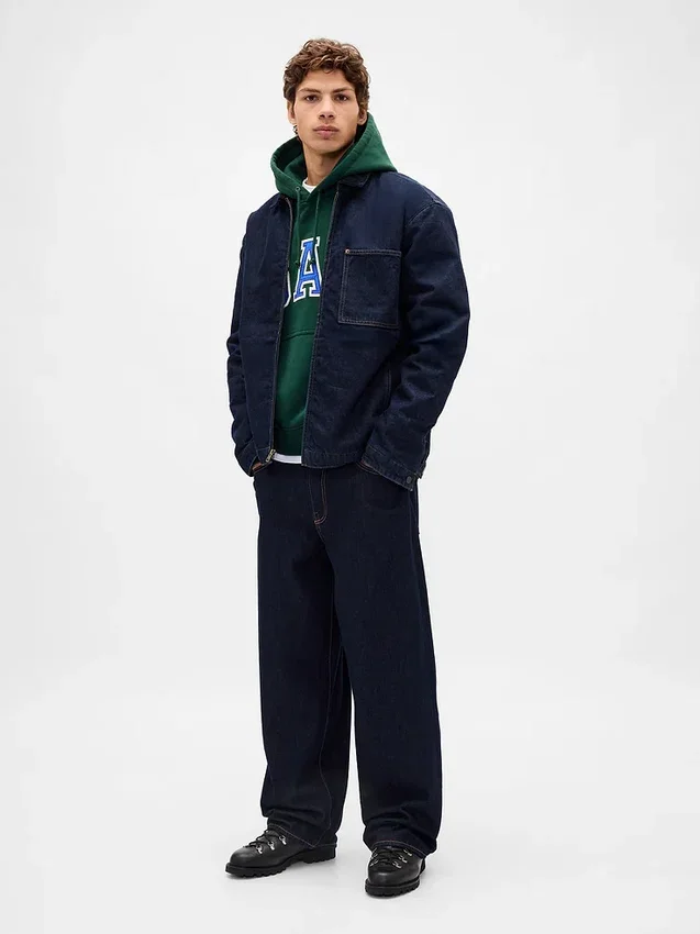 Yetişkinler İçin Ekstra Kalın Fransız Teri Oversize Logolu Kapüşonlu Sweatshirt