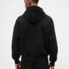 Yetişkinler İçin Ekstra Kalın Fransız Teri Oversize Logolu Kapüşonlu Sweatshirt