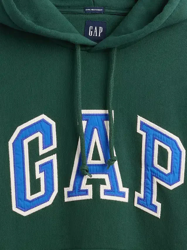 Yetişkinler İçin Ekstra Kalın Fransız Teri Oversize Logolu Kapüşonlu Sweatshirt