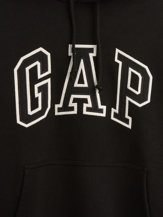 Yetişkinler İçin Ekstra Kalın Fransız Teri Oversize Logolu Kapüşonlu Sweatshirt