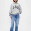 Yetişkinler İçin Ekstra Kalın Fransız Teri Oversize Logolu Kapüşonlu Sweatshirt