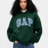 Yetişkinler İçin Ekstra Kalın Fransız Teri Oversize Logolu Kapüşonlu Sweatshirt