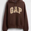 Yetişkinler İçin Ekstra Kalın Fransız Teri Oversize Logolu Kapüşonlu Sweatshirt