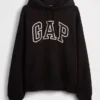 Yetişkinler İçin Ekstra Kalın Fransız Teri Oversize Logolu Kapüşonlu Sweatshirt