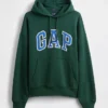 Yetişkinler İçin Ekstra Kalın Fransız Teri Oversize Logolu Kapüşonlu Sweatshirt