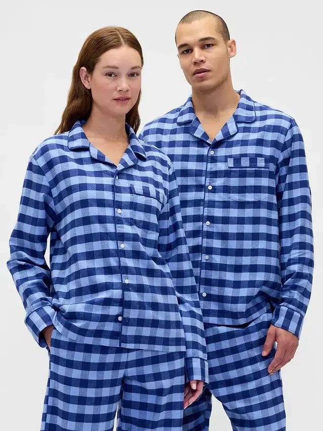 Yetişkinler İçin En Yumuşak Flanel Pijama Gömleği