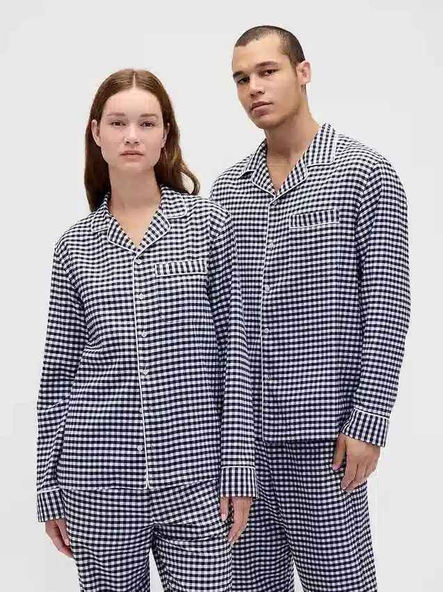 Yetişkinler İçin En Yumuşak Flanel Pijama Gömleği