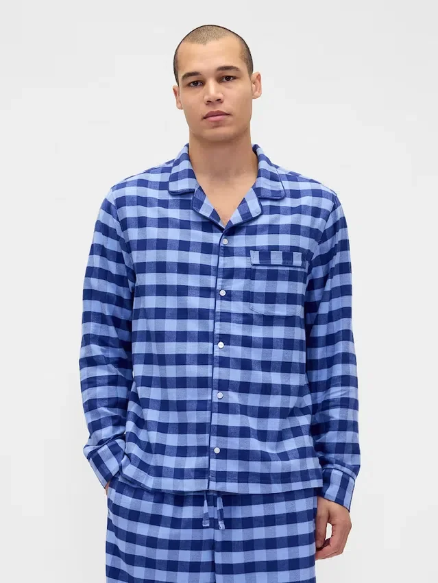 Yetişkinler İçin En Yumuşak Flanel Pijama Gömleği