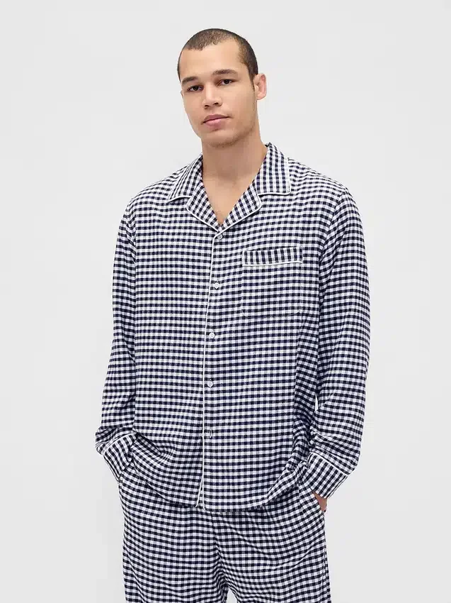 Yetişkinler İçin En Yumuşak Flanel Pijama Gömleği