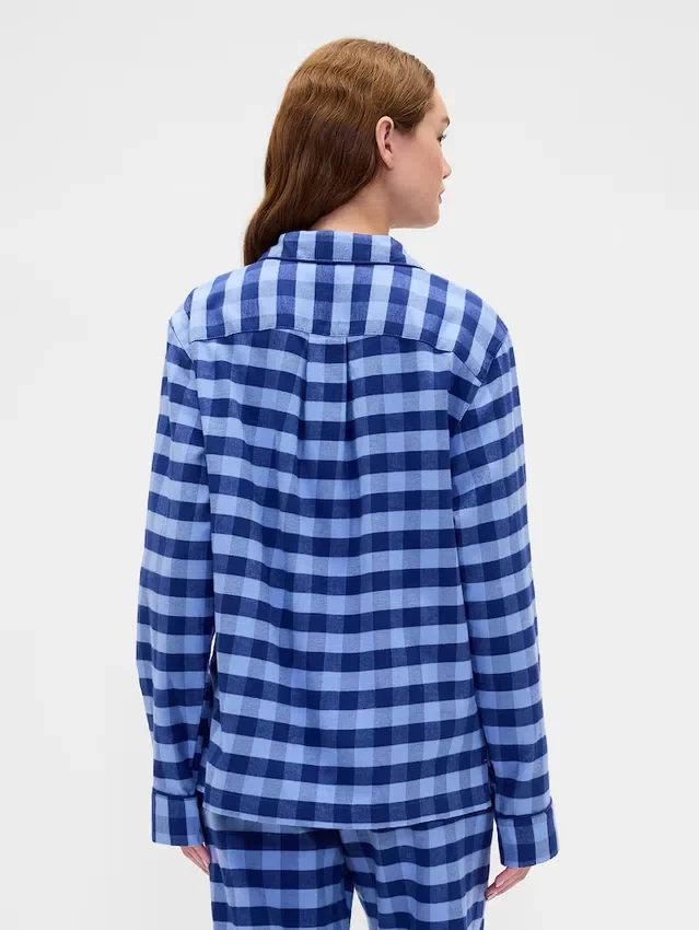 Yetişkinler İçin En Yumuşak Flanel Pijama Gömleği