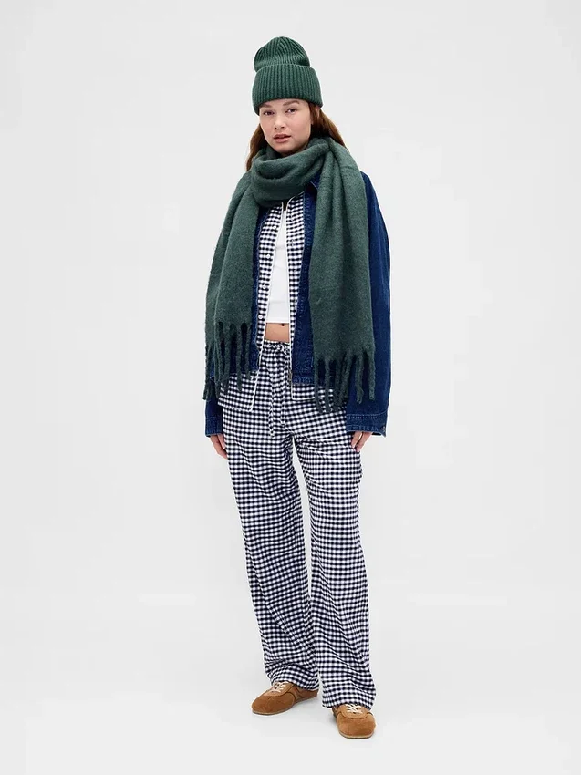 Yetişkinler İçin En Yumuşak Flanel Pijama Gömleği