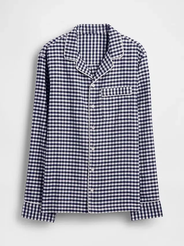 Yetişkinler İçin En Yumuşak Flanel Pijama Gömleği
