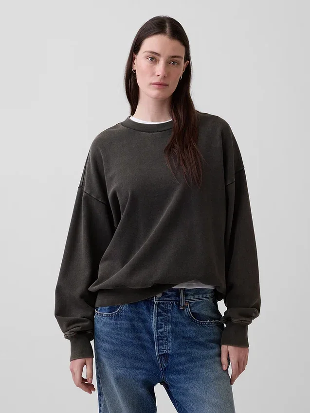 Yetişkinler İçin Kalın, Oversize Sweatshirt