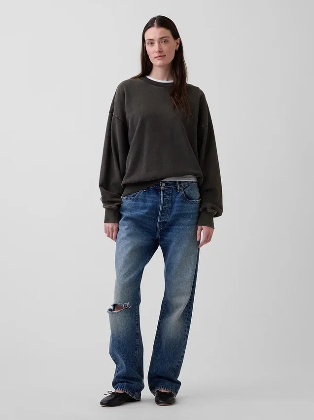 Yetişkinler İçin Kalın, Oversize Sweatshirt