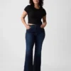 Yüksek Bel '70'ler Stili Geniş Paça Jean'ler
