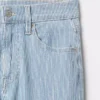 Yüksek Bel '90'lar Stilinde Dar Düz Kesim Jean'ler