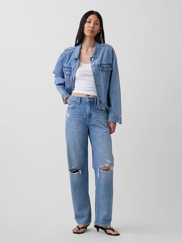Yüksek Bel Barrel Jean'ler