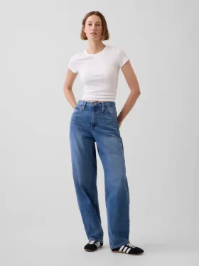 Yüksek Bel Barrel Jean'ler