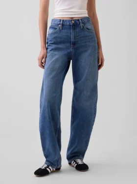 Yüksek Bel Barrel Jean’ler