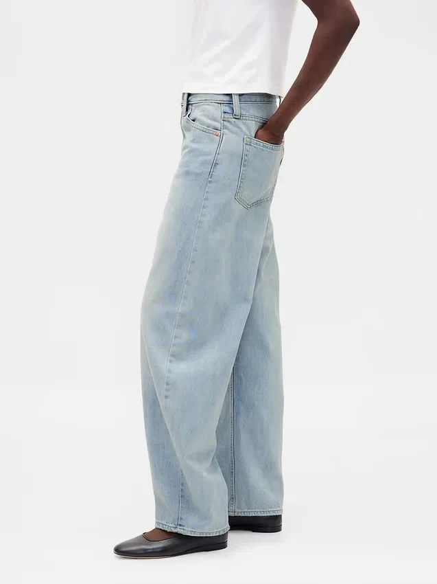 Yüksek Bel Barrel Jean'ler