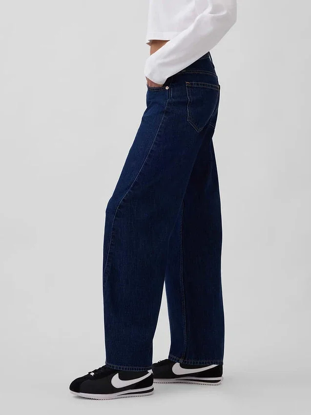 Yüksek Bel Barrel Jean'ler