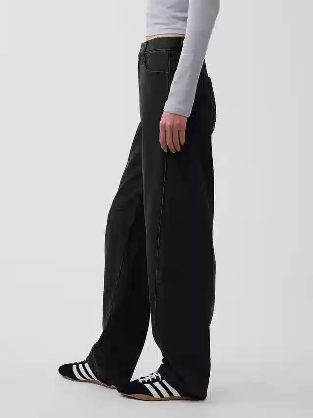 Yüksek Bel Barrel Jean'ler