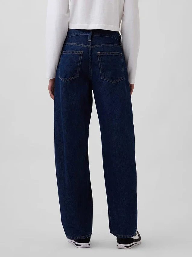 Yüksek Bel Barrel Jean'ler