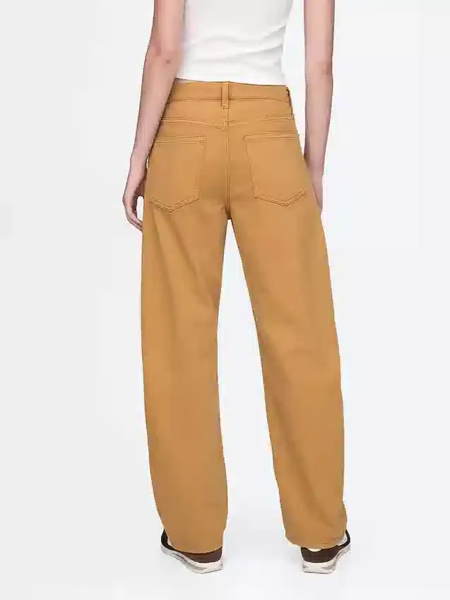 Yüksek Bel Barrel Jean'ler