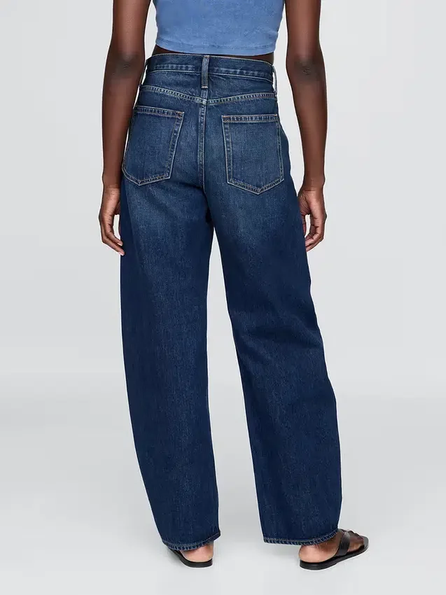 Yüksek Bel Barrel Jean'ler