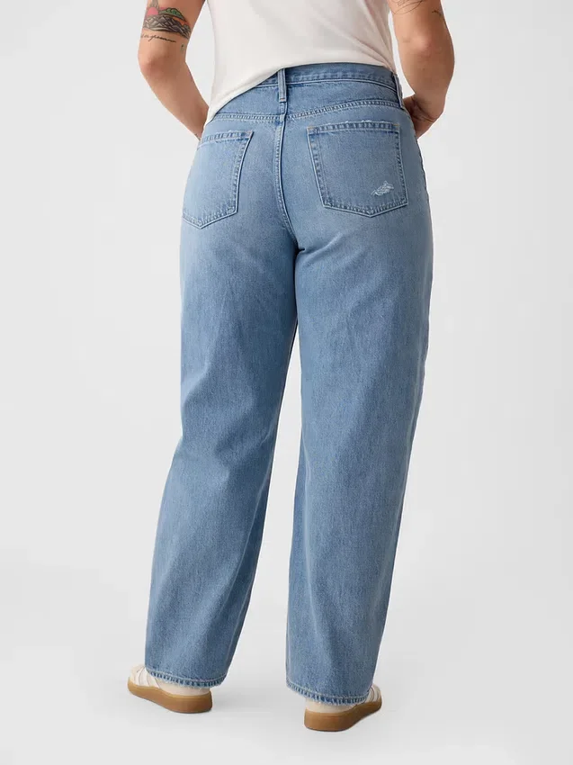 Yüksek Bel Barrel Jean'ler