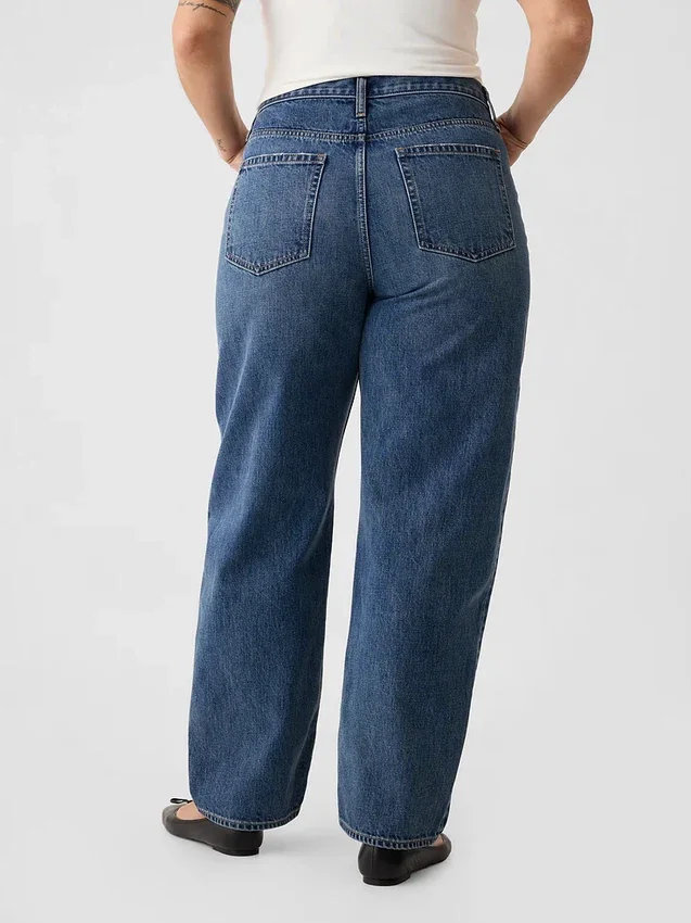 Yüksek Bel Barrel Jean'ler