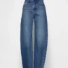Yüksek Bel Barrel Jean'ler