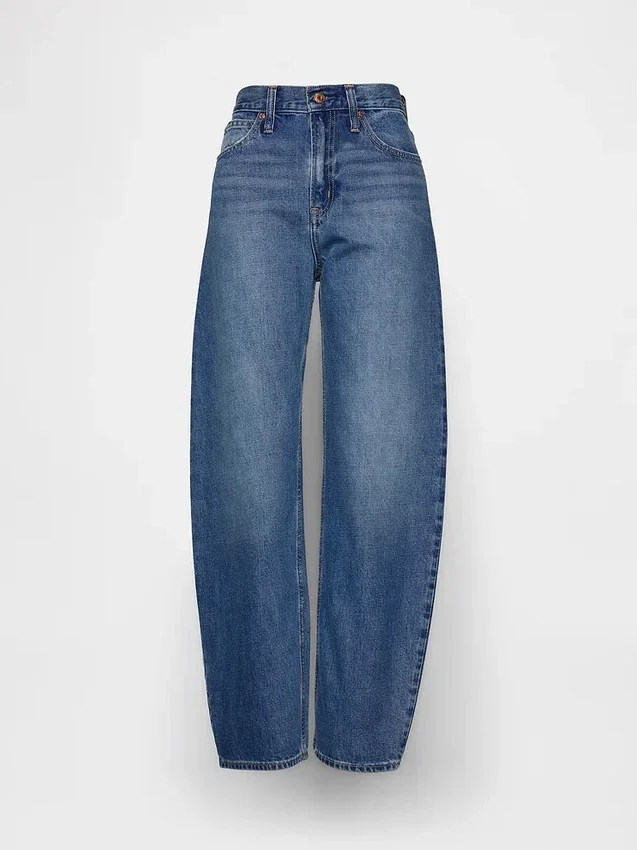 Yüksek Bel Barrel Jean'ler
