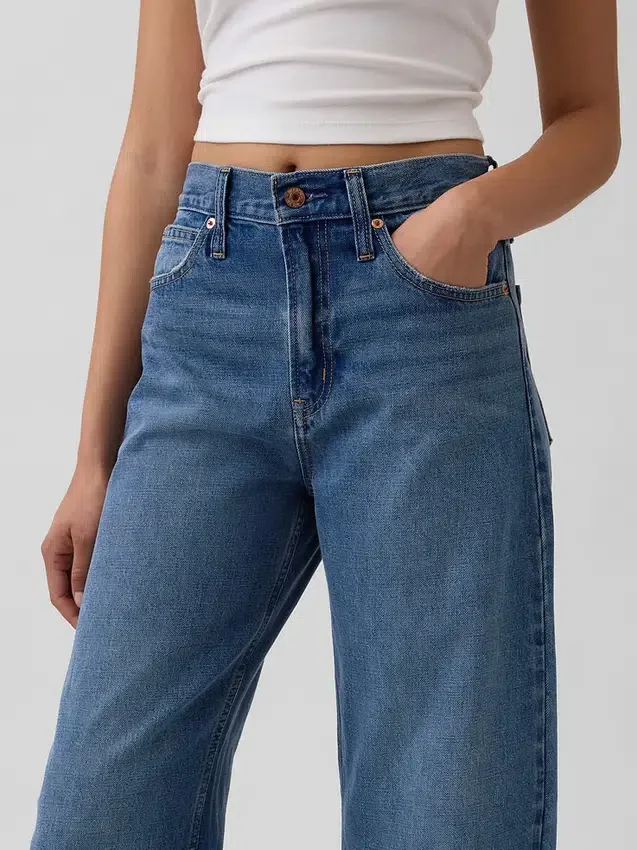 Yüksek Bel Barrel Jean'ler