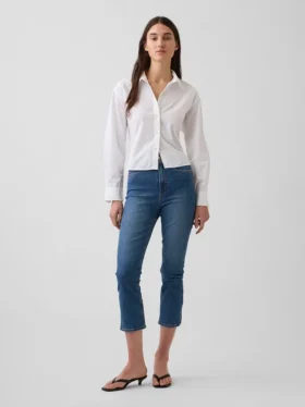 Yüksek Bel Capri Jean'ler
