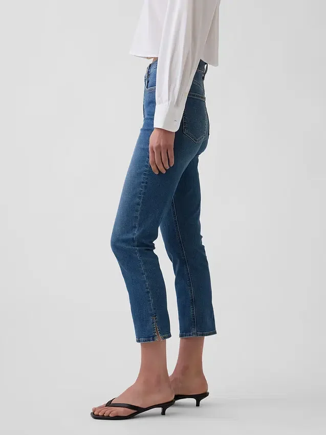 Yüksek Bel Capri Jean'ler