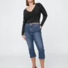 Yüksek Bel Capri Jean'ler