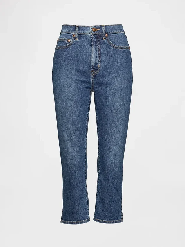 Yüksek Bel Capri Jean'ler