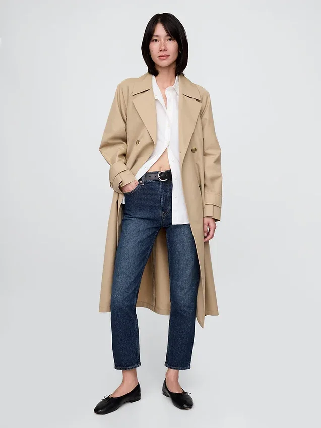 Yüksek Bel Cheeky Düz Kesim Jean'ler