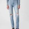 Yüksek Bel Cheeky Düz Kesim Jean'ler