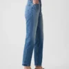 Yüksek Bel Cheeky Düz Kesim Jean'ler