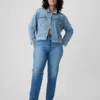 Yüksek Bel Cheeky Düz Kesim Jean'ler