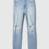 Yüksek Bel Cheeky Düz Kesim Jean'ler