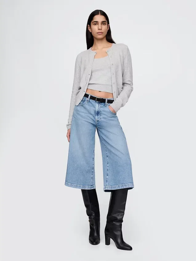 Yüksek Bel Culotte Jean'ler