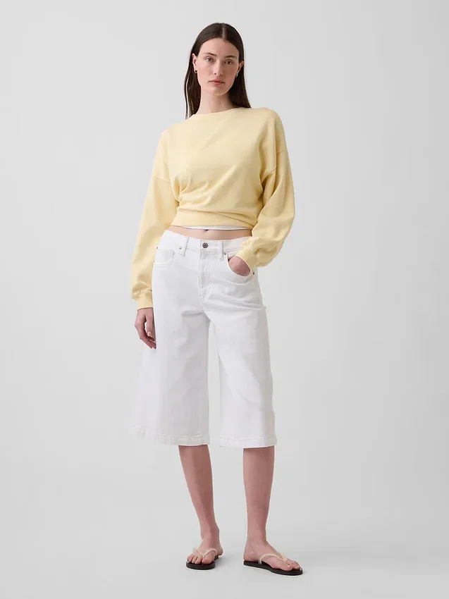 Yüksek Bel Culotte Jean'ler