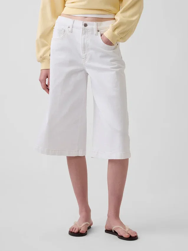 Yüksek Bel Culotte Jean'ler