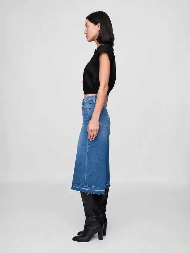 Yüksek Bel Culotte Jean'ler