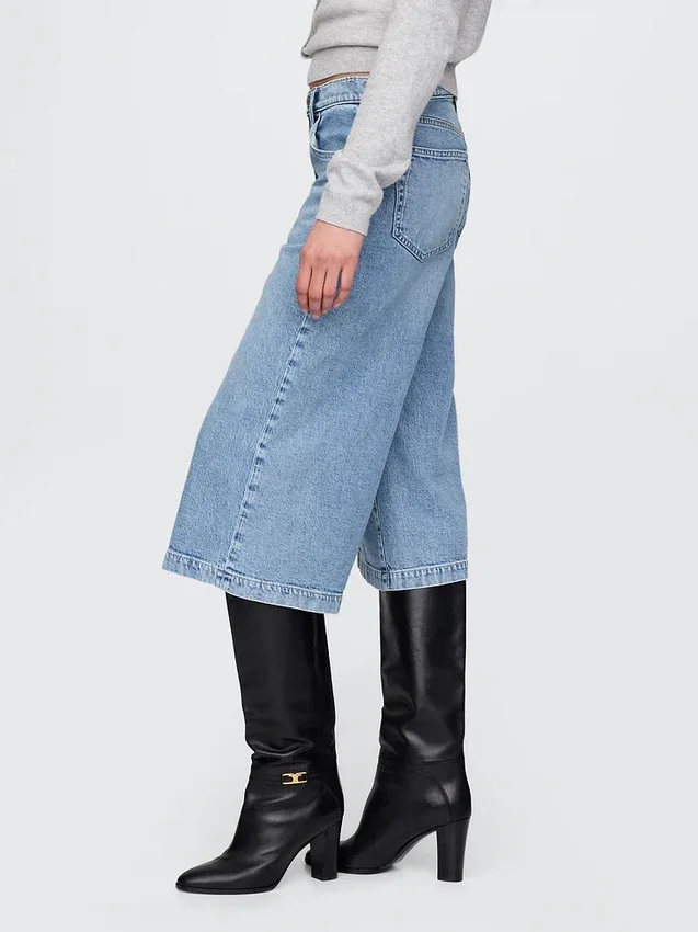 Yüksek Bel Culotte Jean'ler