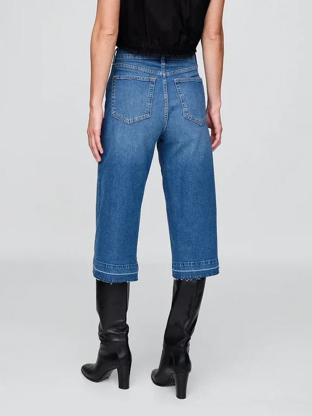 Yüksek Bel Culotte Jean'ler