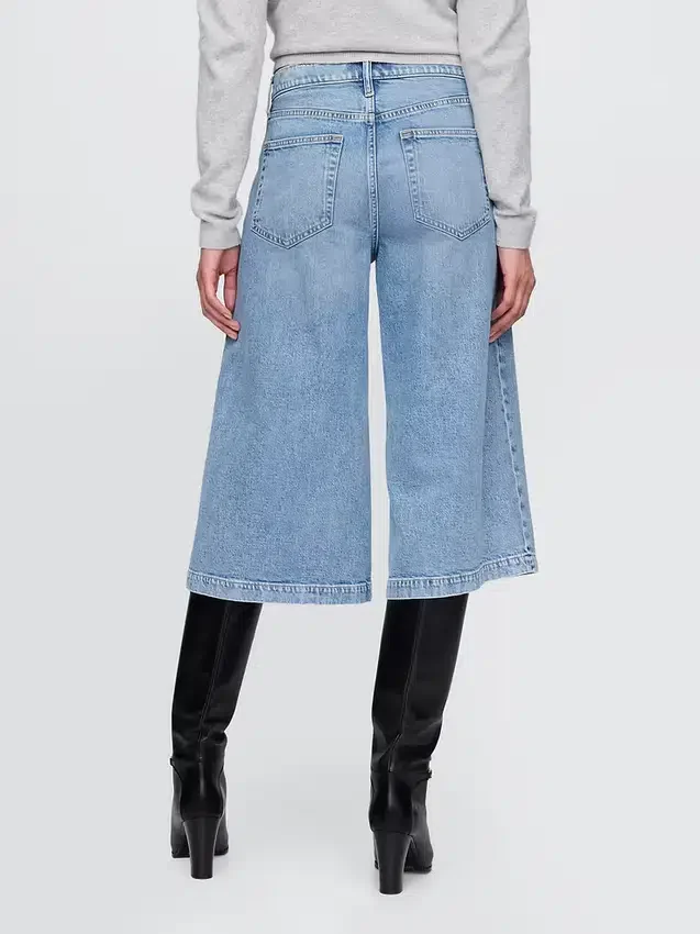 Yüksek Bel Culotte Jean'ler